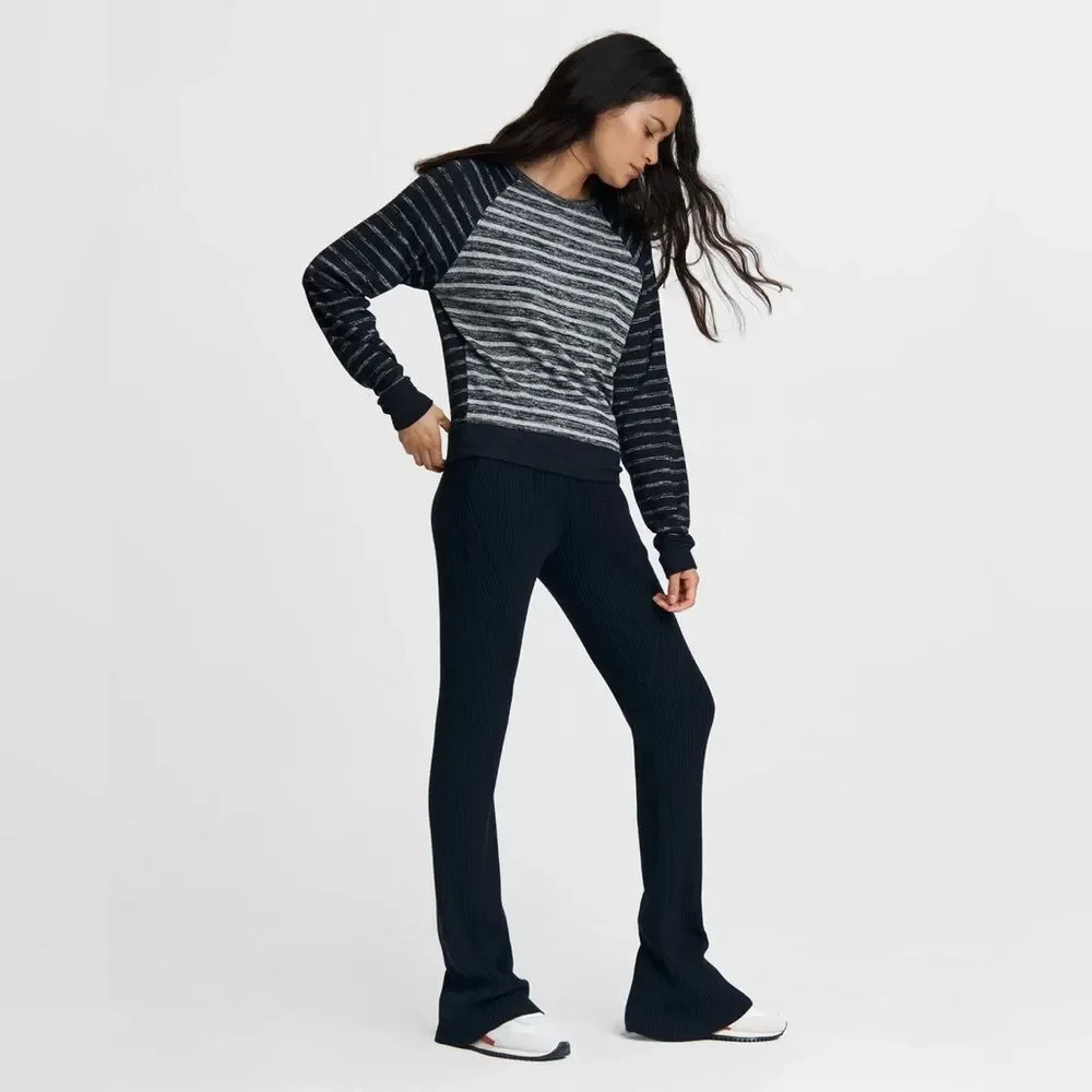 Rag & Bone The Knit Striped Pullover in Heather Stripe - Picture 10 of 11